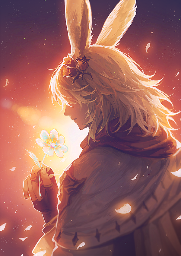warrior of light (final fantasy and 1 more) drawn by lofi_(ff14_pl)