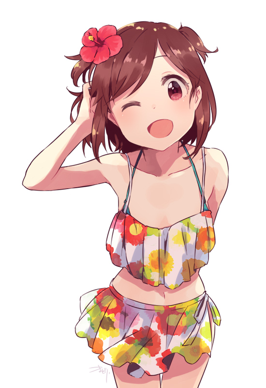 aoba misaki (idolmaster and 2 more) drawn by koma_tori
