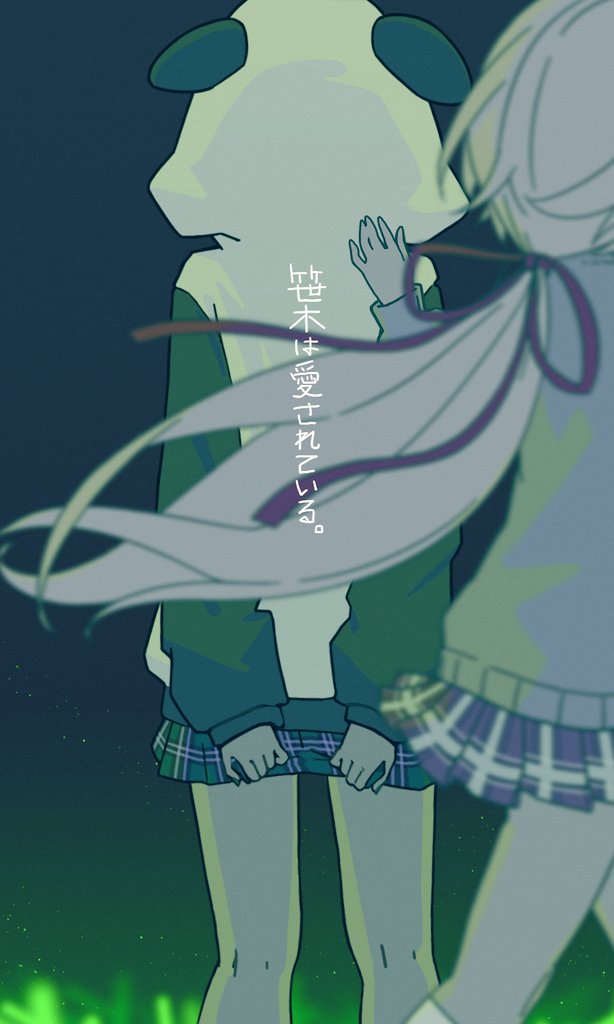 shiina yuika and sasaki saku (nijisanji) drawn by sirataki_umauma