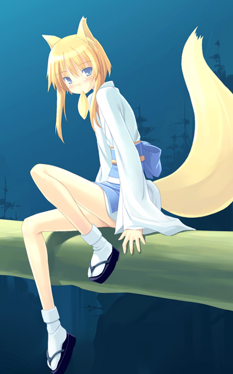 shiratama kitsune (original) drawn by poco_(asahi_age)