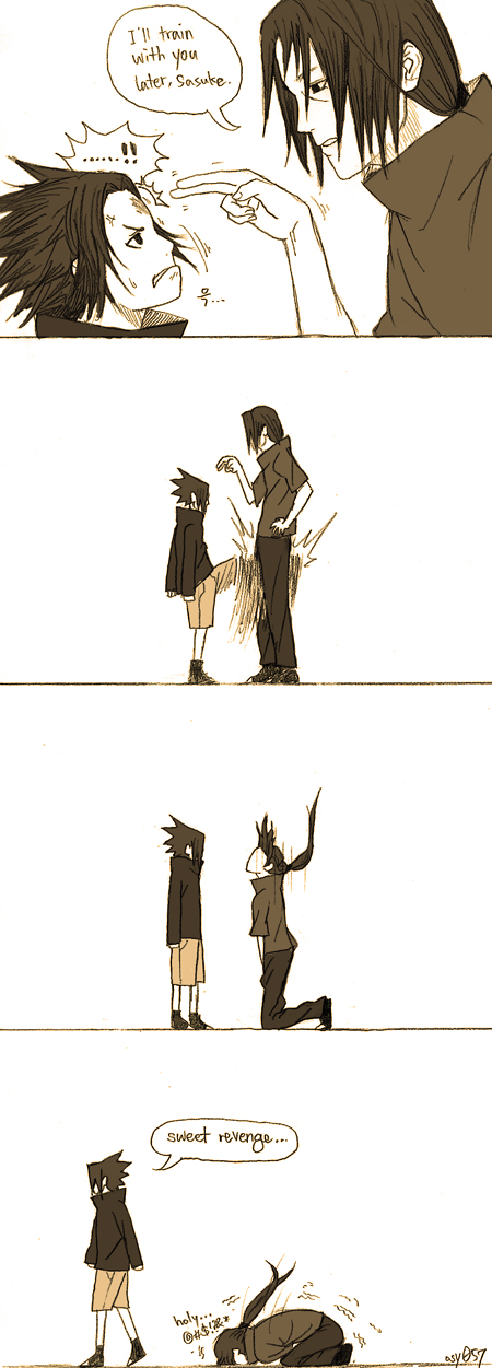 uchiha sasuke and uchiha itachi (naruto) drawn by osy057