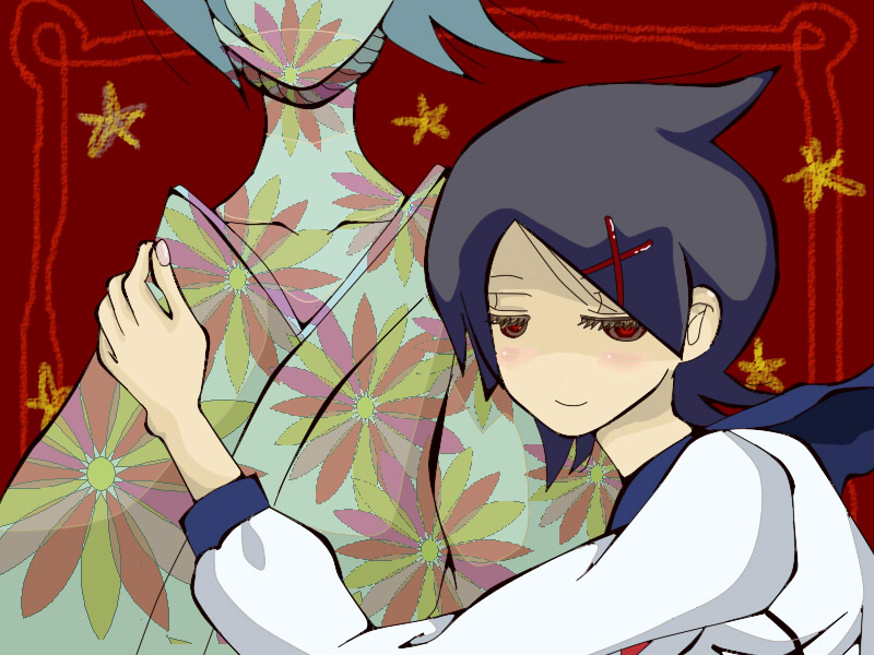 itoshiki nozomu and fuura kafuka (sayonara zetsubou sensei) drawn by btb