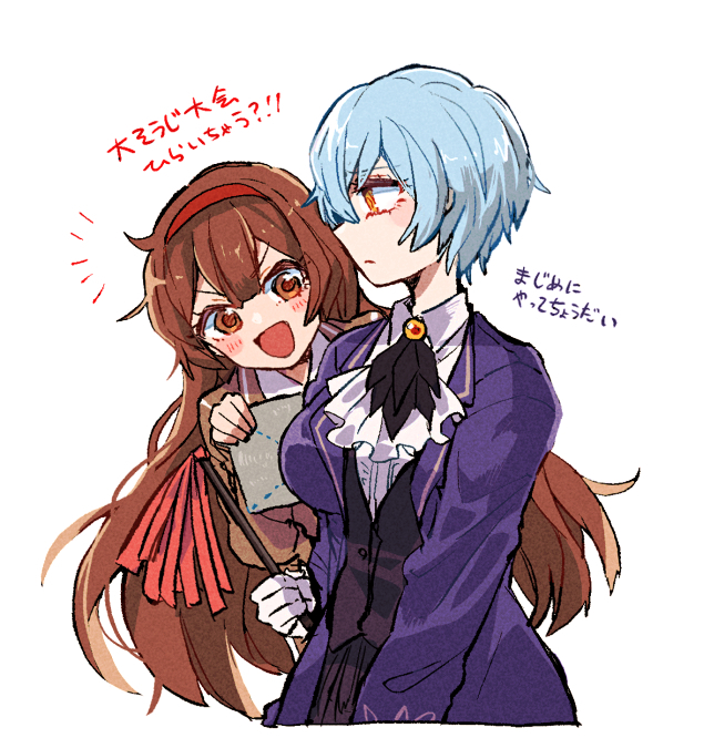 angela and malkuth (project moon and 1 more) drawn by yono_neie