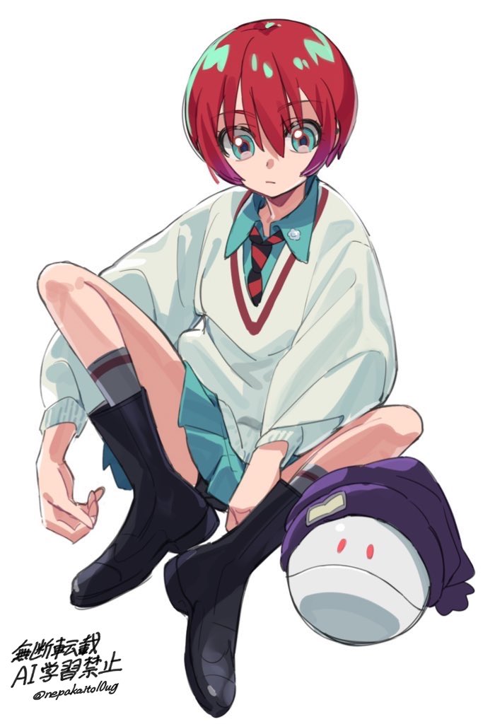 amate yuzuriha and haro (gundam and 1 more) drawn by akagiasami