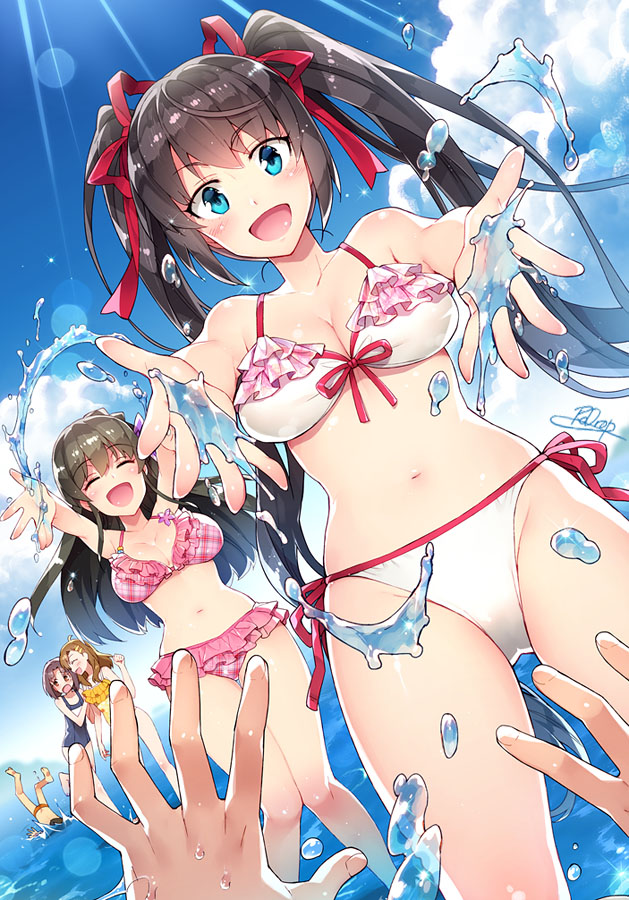 ayame kotoko, hatsushiba yuuka, aramiya kiyomi, saitani ryouma, and tozaki keita (chuuko demo koi ga shitai!) drawn by redrop