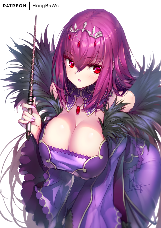 scathach and scathach skadi (fate and 1 more) drawn by hong_(white_spider)