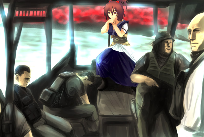onozuka komachi (touhou and 1 more) drawn by onibi_(foxhound4185)