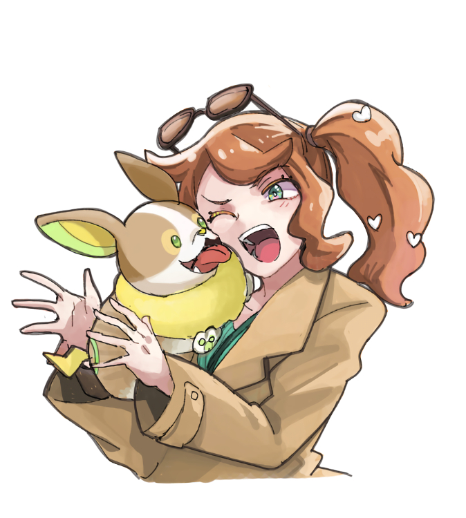 sonia and yamper (pokemon and 1 more) drawn by aosan_fu
