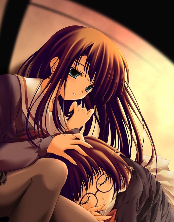 kurihara touko and sakaki shinobu (tenshi no inai 12-gatsu) drawn by tenmu_shinryuusai