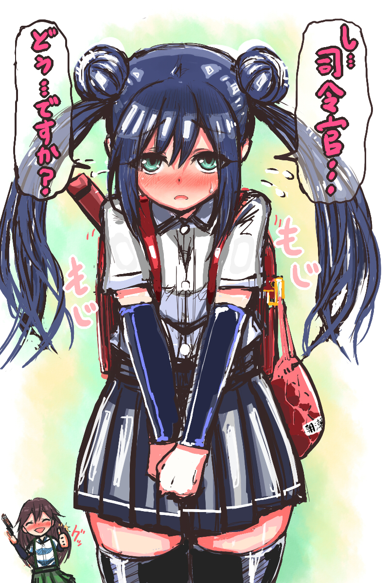 asashio and arashio (kantai collection) drawn by richou_(zerozero1101)