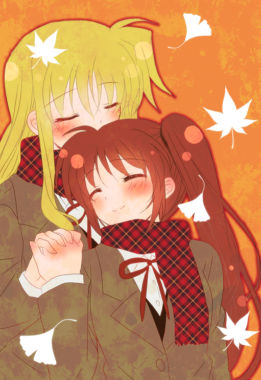 fate testarossa and takamachi nanoha (lyrical nanoha and 2 more) drawn by nanashiki