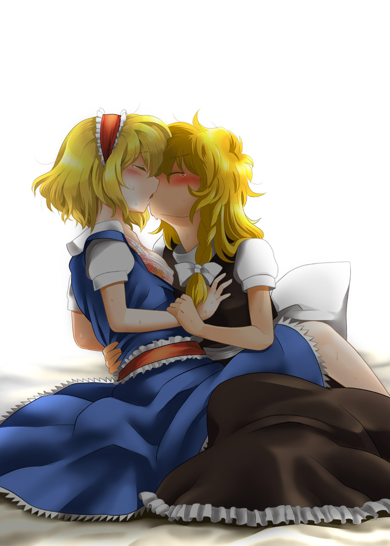 kirisame marisa and alice margatroid (touhou) drawn by bon_(rump)