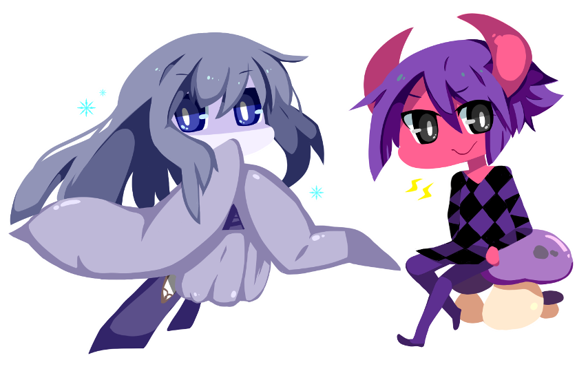 yuki onna and fc demon (yume nikki) drawn by sakurakunet