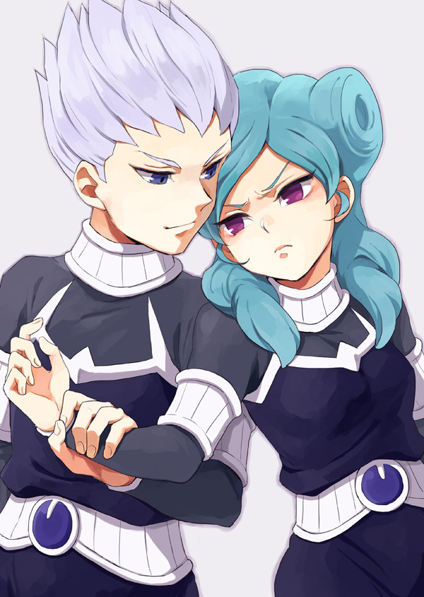 beta and gamma (inazuma eleven and 2 more) drawn by riho