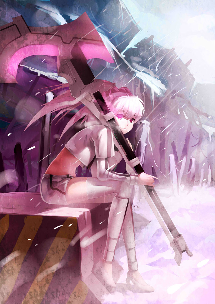 white rock shooter (black rock shooter) drawn by fs-project