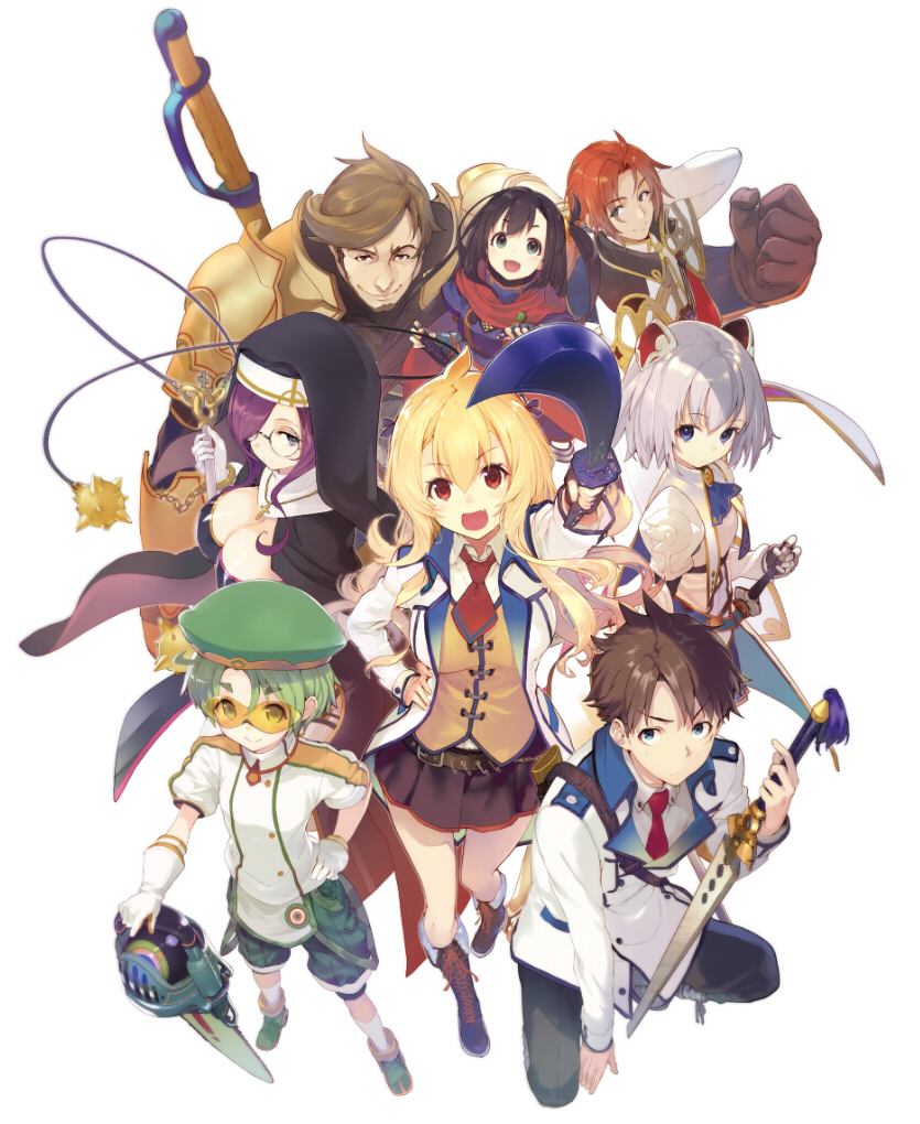 fiore, barnard, fuuto, anastasia, dingo, and 3 more (goran no yuusha no teikyou de ookuri shimasu) drawn by shirabi