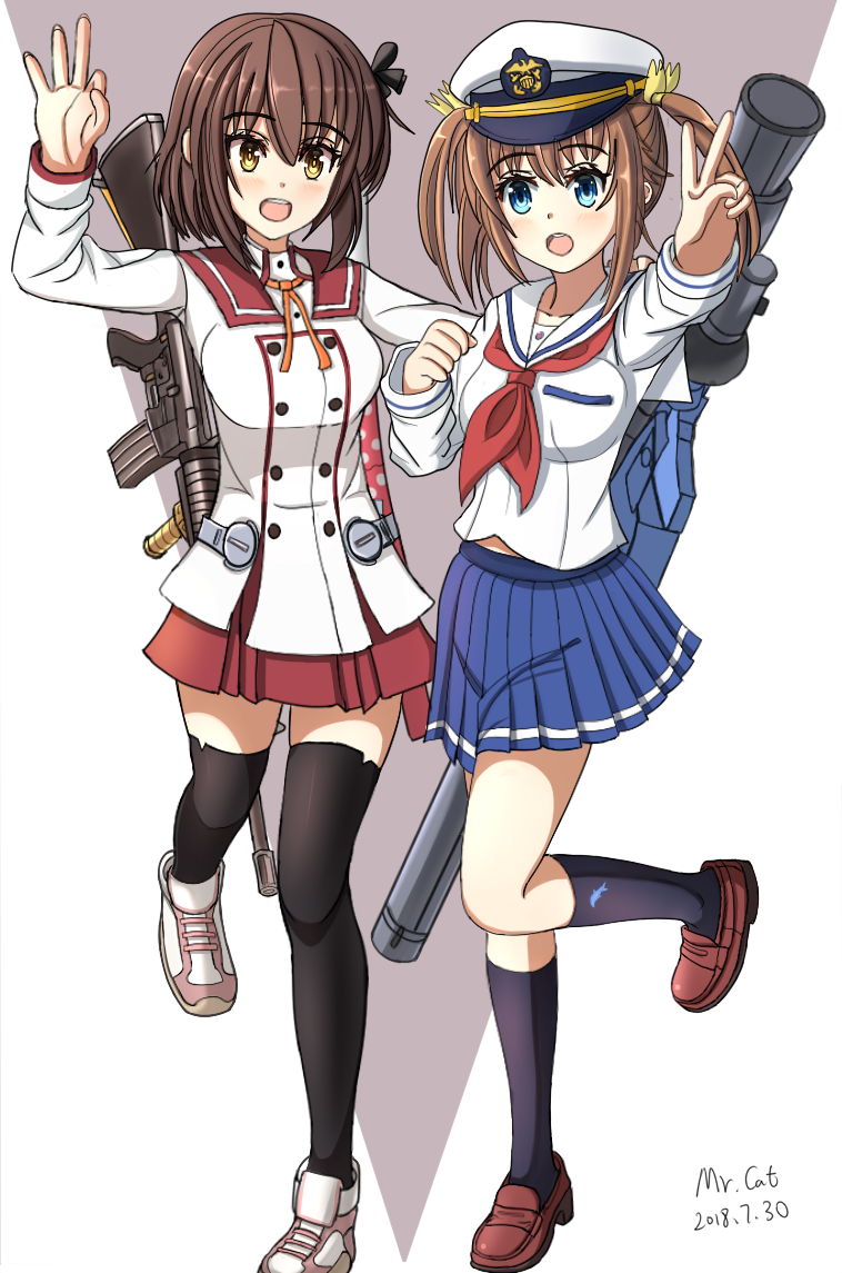 etou kanami and misaki akeno (toji no miko and 1 more) drawn by tsukiko_neko