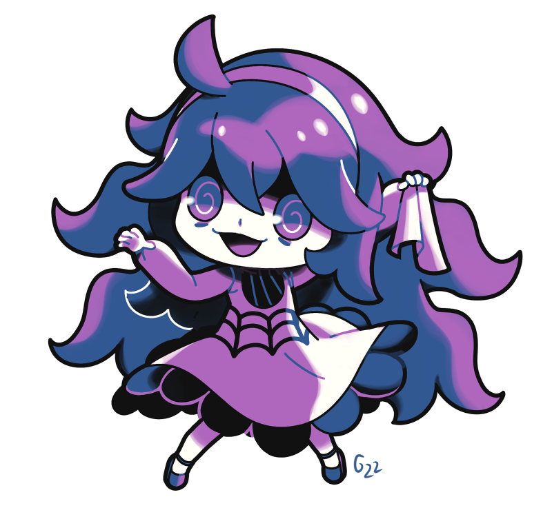 hex maniac (pokemon and 1 more) drawn by pinkgermy