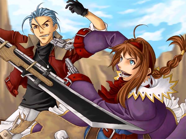 virginia maxwell and janus cascade (wild arms and 1 more) drawn by oku_(hybrid_zero)