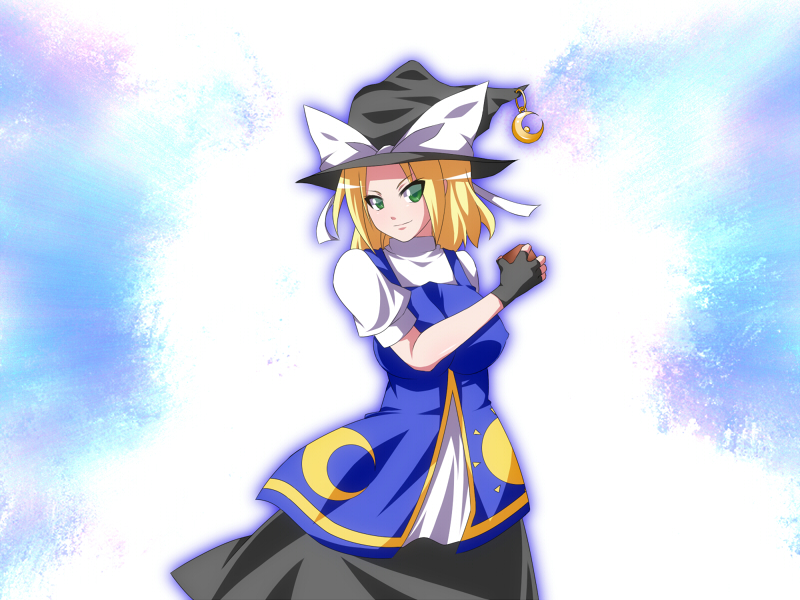 kirisame marisa and mima (touhou) drawn by fal_(falketto)