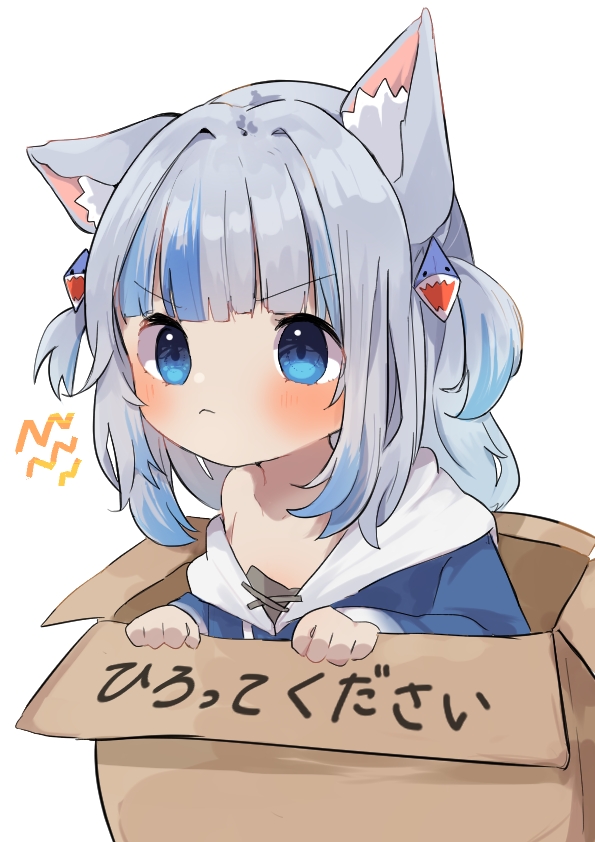 gawr gura (hololive and 1 more) drawn by sera_(mikimoooopic)