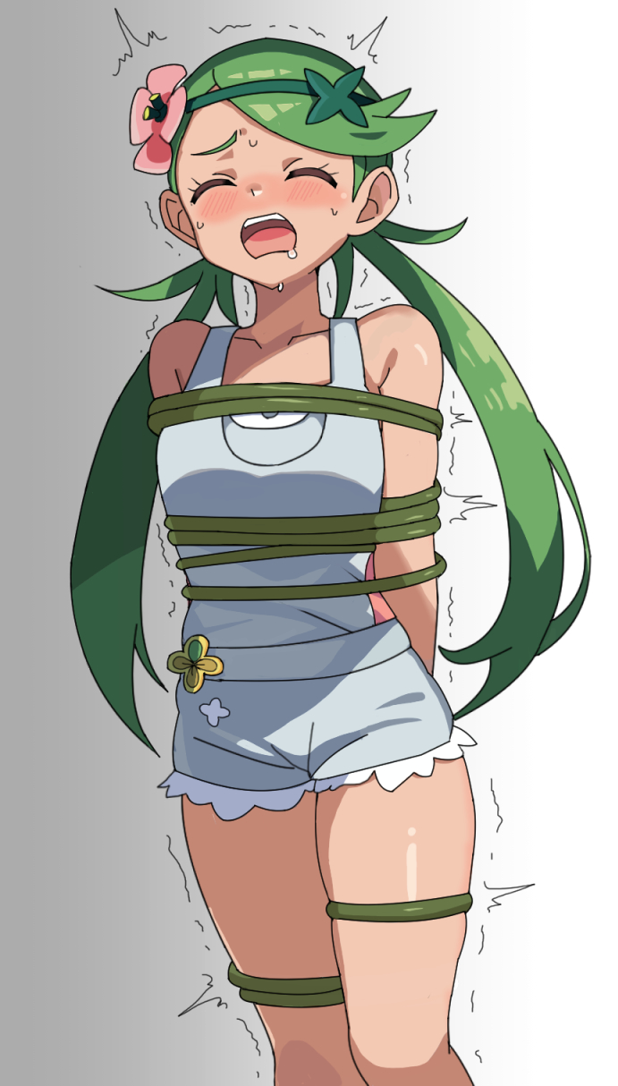 mallow (pokemon and 1 more) drawn by purin_(pepeperonn)