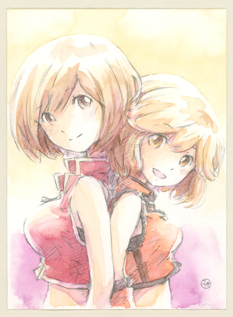 meiko and sakine meiko (vocaloid) drawn by epoxy_putty