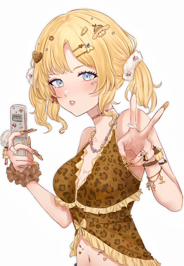 watson amelia and bubba (hololive and 1 more) drawn by happy_(yppah1060)
