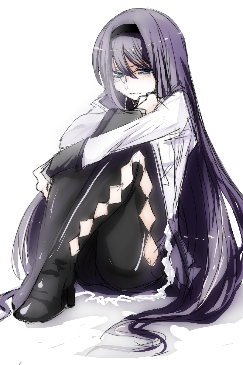 akemi homura (mahou shoujo madoka magica) drawn by kagomechan410