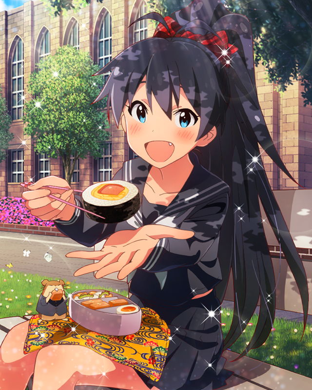 ganaha hibiki and hamuzou (idolmaster and 1 more)