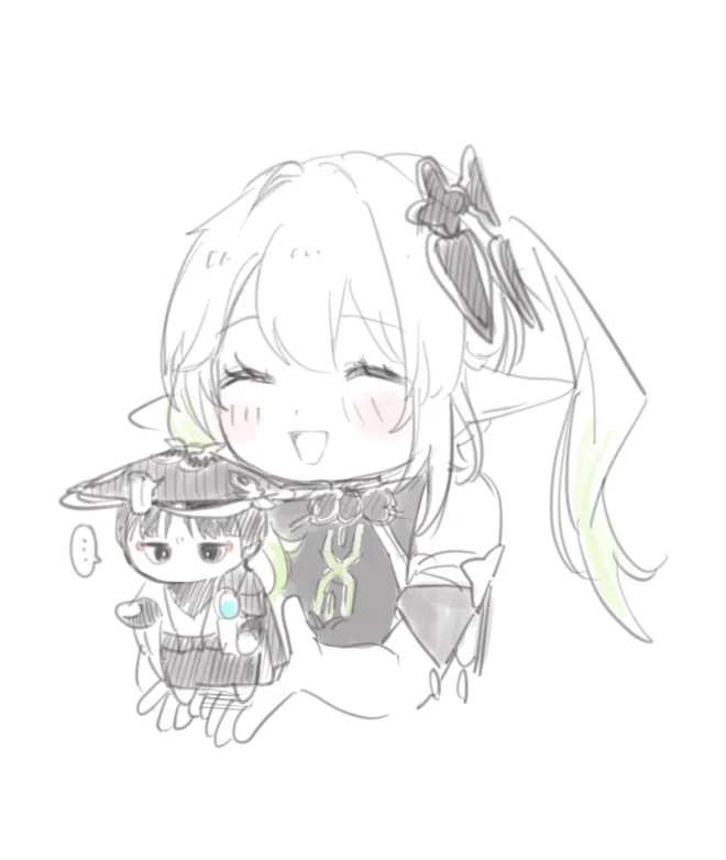 scaramouche, nahida, and wanderer (genshin impact) drawn by metio2n