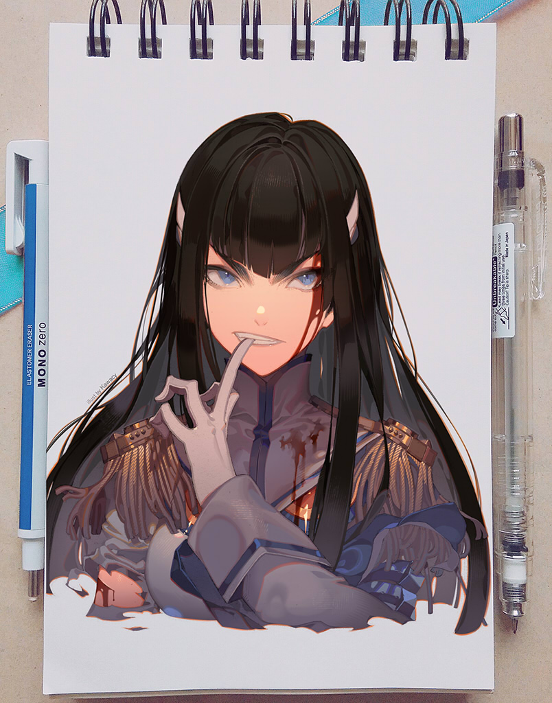 kiryuuin satsuki and junketsu (kill la kill) drawn by kawacy