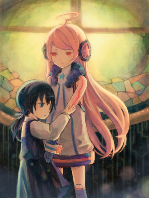 kaai yuki and sf-a2 miki (vocaloid) drawn by kmsz0827