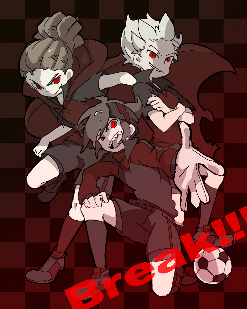 endou mamoru, kidou yuuto, and gouenji shuuya (inazuma eleven) drawn by tomo10