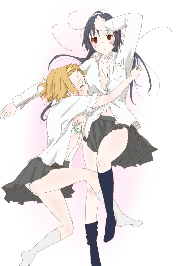 akiyama mio and tainaka ritsu (k-on!) drawn by bi_ru