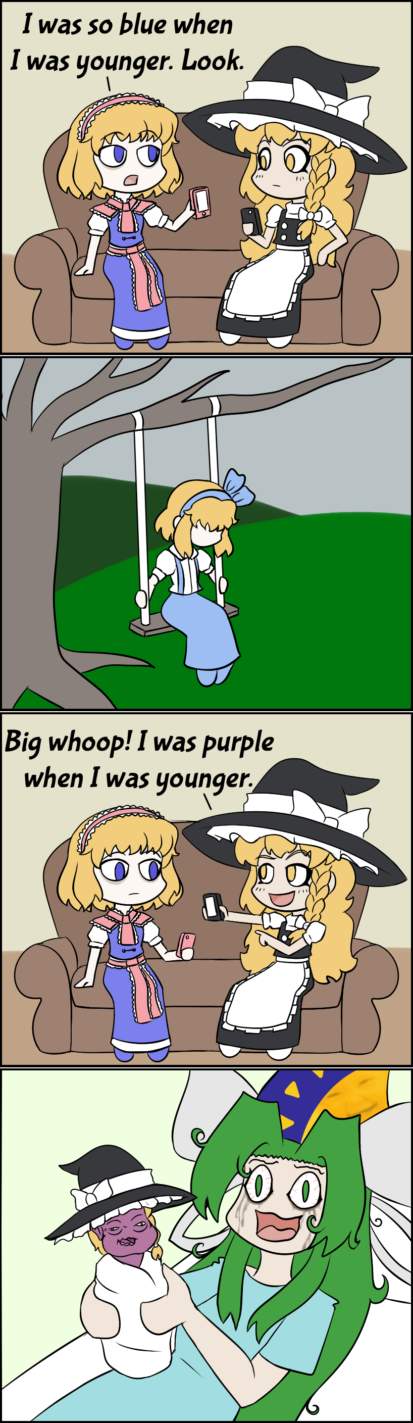 kirisame marisa, alice margatroid, and mima (touhou) drawn by pierrelucstl
