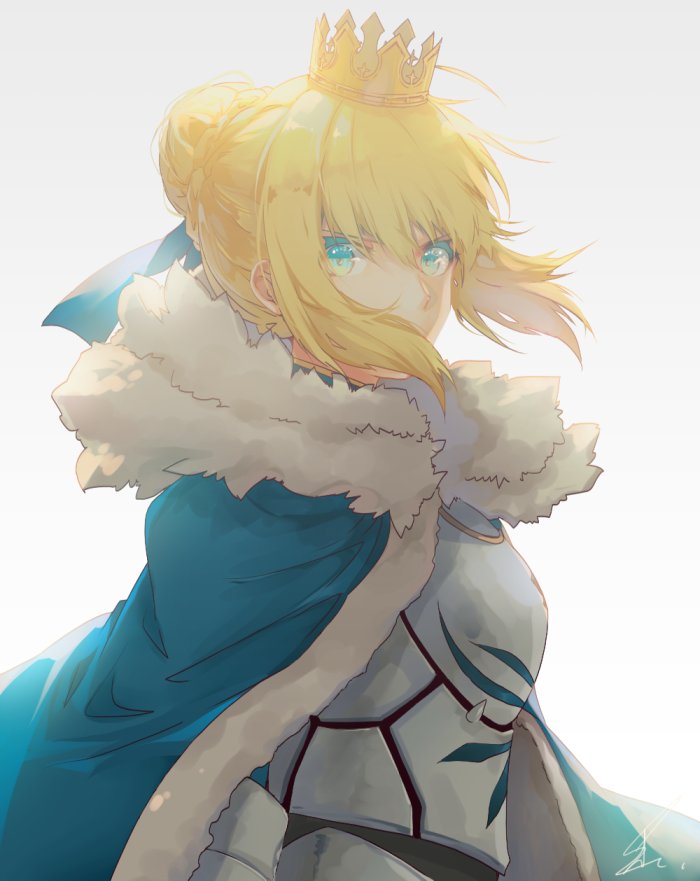 artoria pendragon and saber (fate and 2 more) drawn by saihate_(d3)