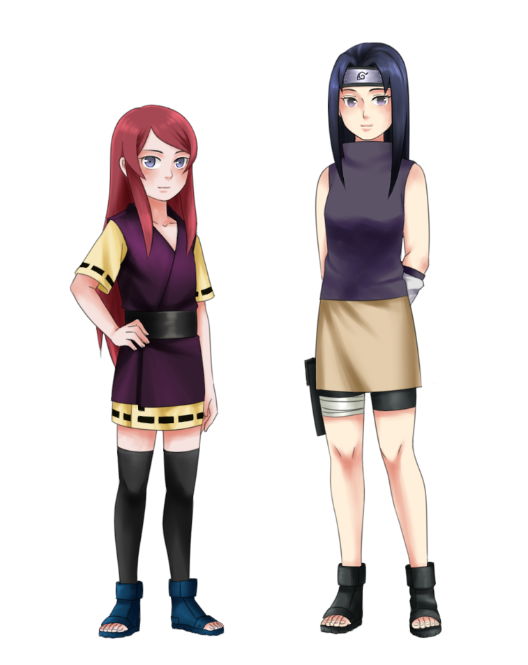 uzumaki kushina and uchiha mikoto (naruto) drawn by shi_gong
