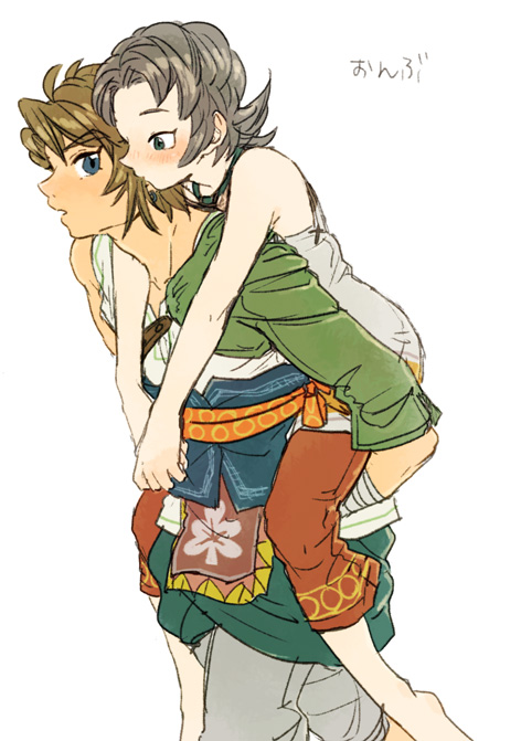 link and ilia (the legend of zelda and 1 more) drawn by yo_mo