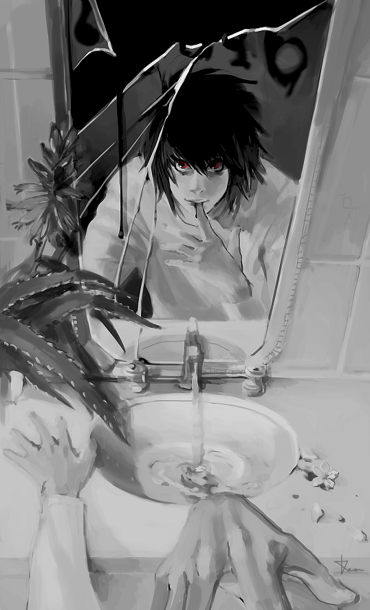 beyond birthday (death note and 1 more) drawn by pngheavy