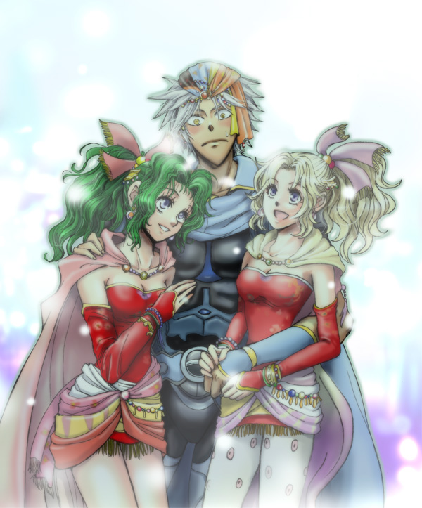 terra branford and firion (final fantasy and 3 more) drawn by shiguu