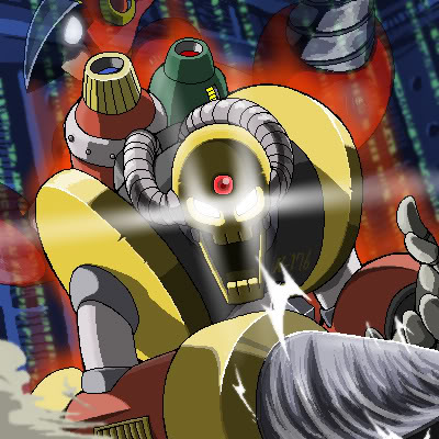 crash man and doc robot (mega man and 2 more) drawn by napo