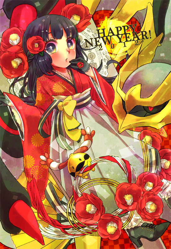 dawn, giratina, and chingling (pokemon and 1 more) drawn by cambo_copoca