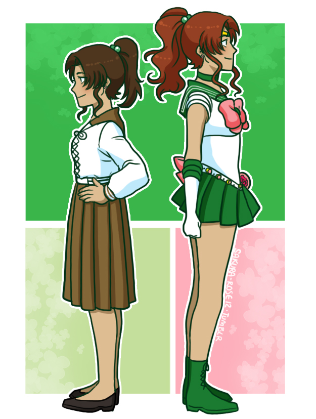 kino makoto and sailor jupiter (bishoujo senshi sailor moon and 1 more) drawn by sakurarose12