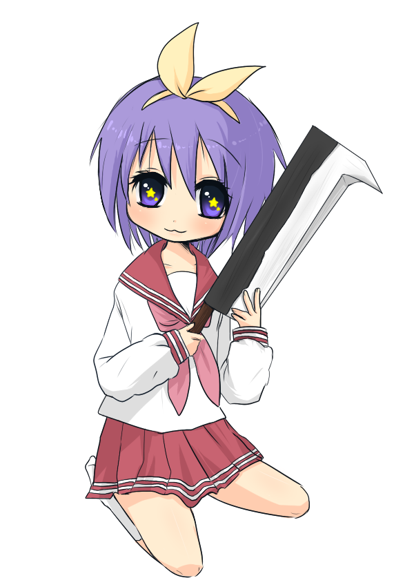 hiiragi tsukasa (lucky star and 1 more) drawn by orange_coffee