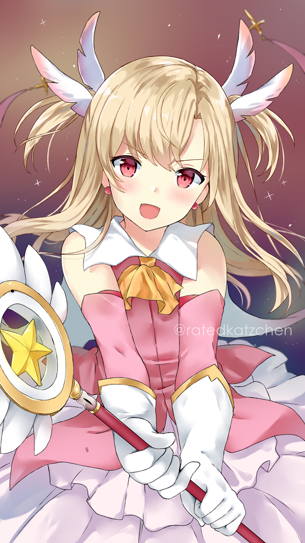 illyasviel von einzbern, prisma illya, and magical ruby (fate and 1 more) drawn by kaetzchen