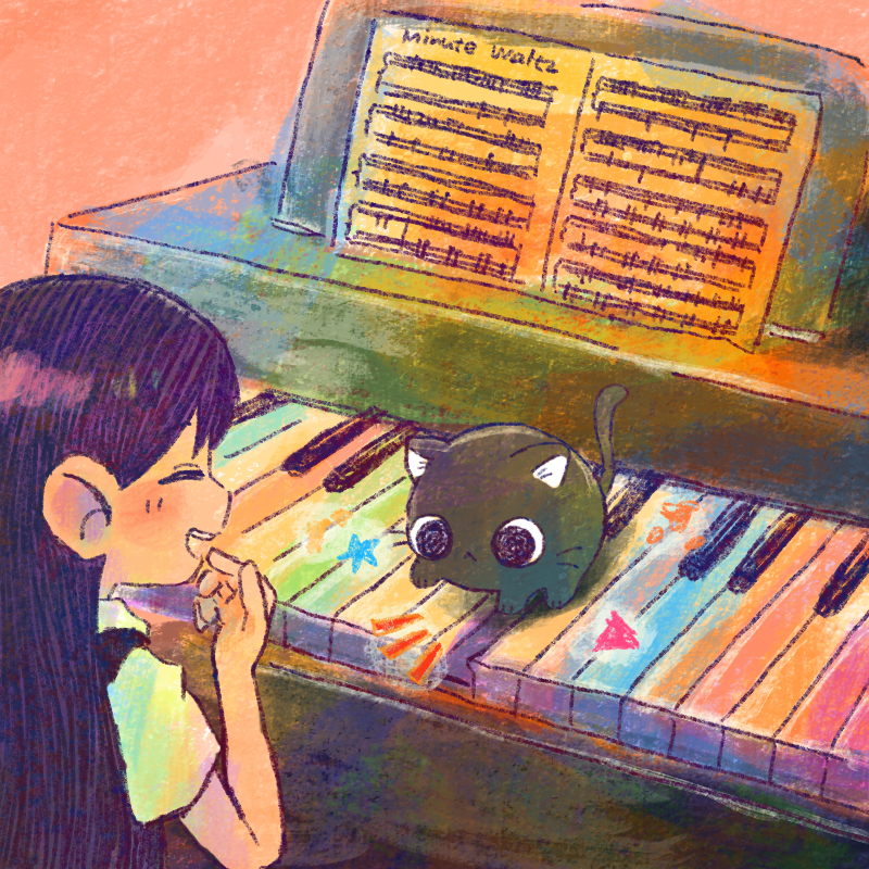 mari and mewo (omori) drawn by sun_iiinu