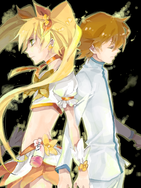 myoudouin itsuki and cure sunshine (precure and 1 more) drawn by n_kgw