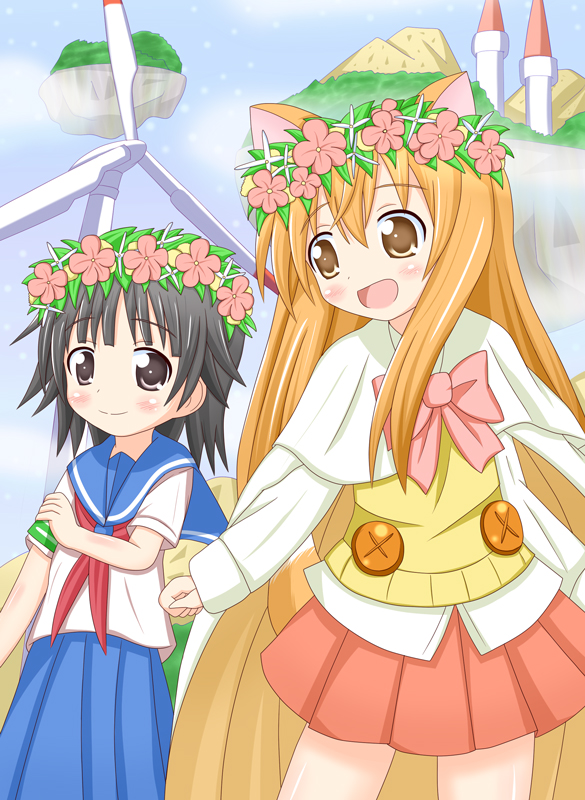 uiharu kazari and ricotta elmar (toaru majutsu no index and 1 more) drawn by xenon_(for_achieve)