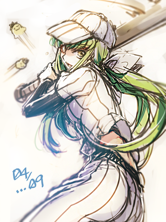 c.c. and cheese-kun (code geass) drawn by creayus